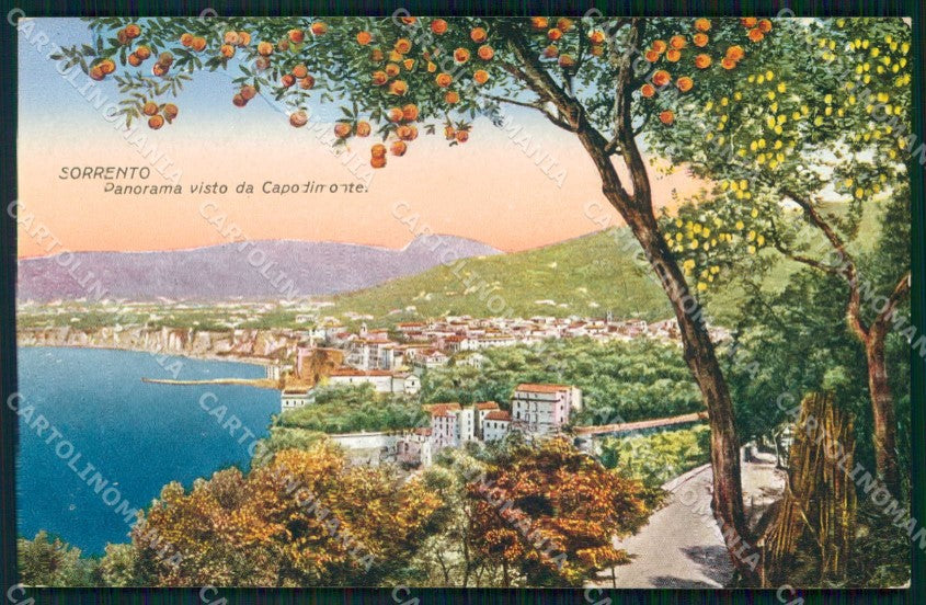 Napoli Sorrento Panorama da Capodimonte cartolina RT0886 – fronte