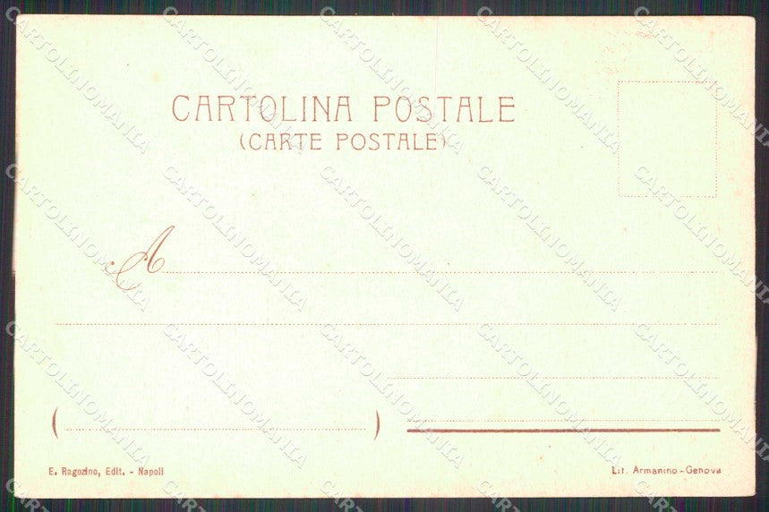 Napoli Sorrento Panorama da Capodimonte Ricciardi cartolina RT0888 – retro
