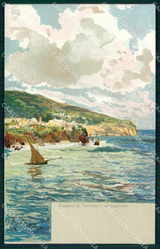 Napoli Sorrento Vico Equense Ricciardi cartolina RT0890 – fronte