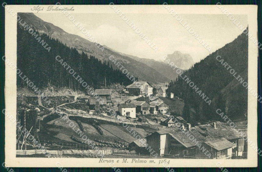 Belluno Livinallongo Col di Lana Renaz Monte Pelmo Breveglieri cartolina RT0894 – fronte