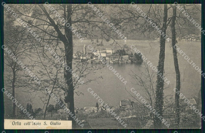 Novara Orta Isola San Giulio cartolina RT0896 – fronte