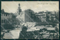 Imperia Sanremo Saluto da Piazza Mercato PIEGHE cartolina RT0899 – fronte