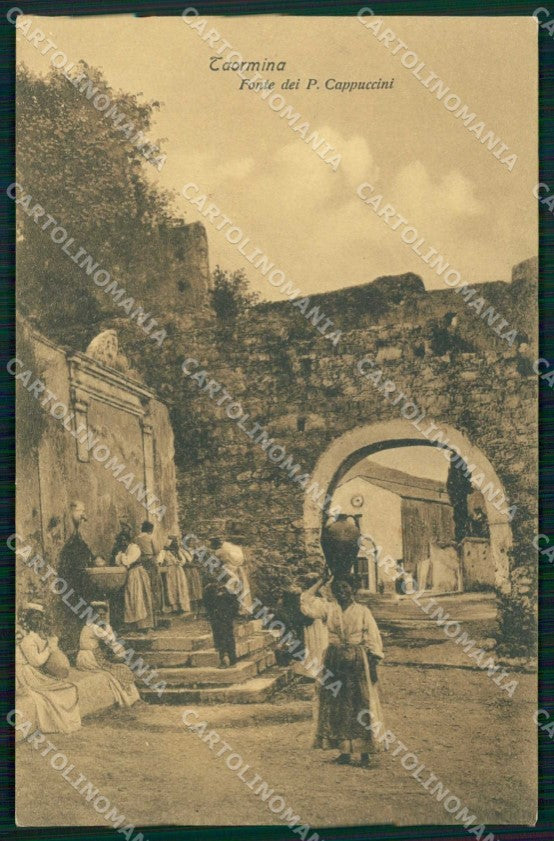 Messina Taormina Fonte dei Cappuccini cartolina RT0911 – fronte