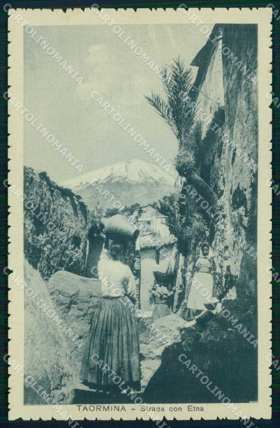 Messina Taormina Strada con Etna cartolina RT0916 – fronte