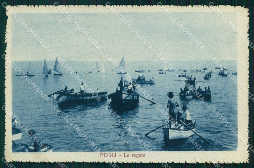 Genova Pegli Regate Barche cartolina RT0934 – fronte