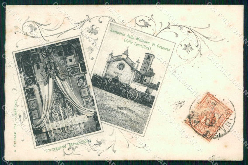 Pavia Valle Lomellina Santuario della Madonna di Casaletto cartolina RT0939 – fronte