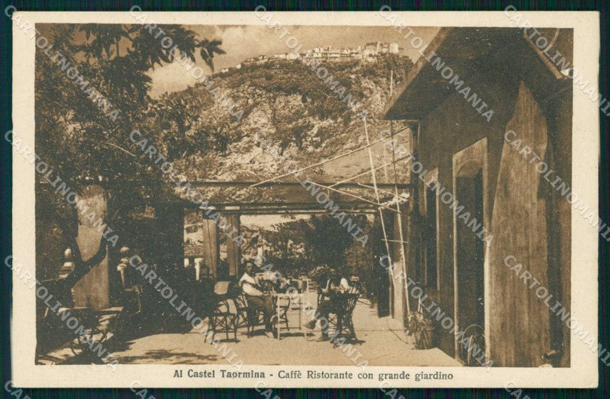 Messina Taormina Caffè Ristorante Giardino cartolina RT0950 – fronte