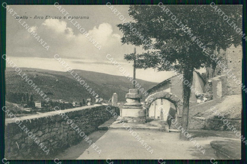 Perugia Spello Arco Etrusco cartolina RT0973 – fronte