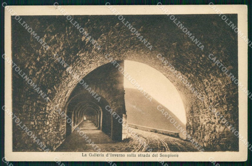 Verbania Iselle Galleria sulla Strada del Sempione cartolina RT1006 – fronte