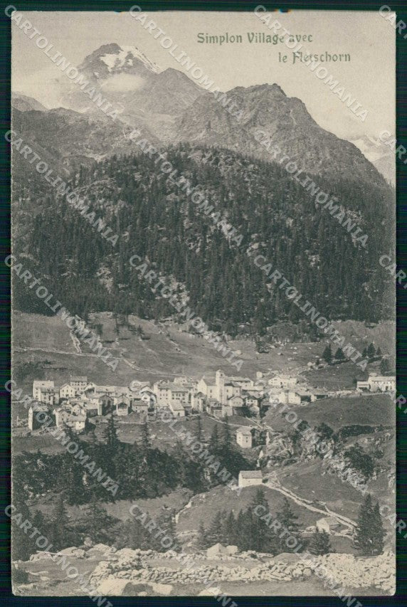Verbania Iselle Sempione Fletschorn ABRASA cartolina RT1008 – fronte