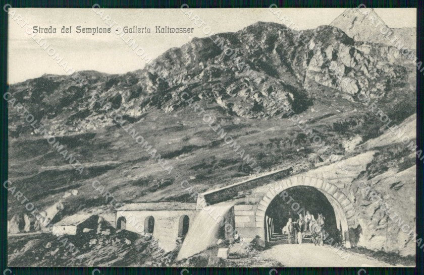 Verbania Iselle Galleria del Sempione cartolina RT1017 – fronte