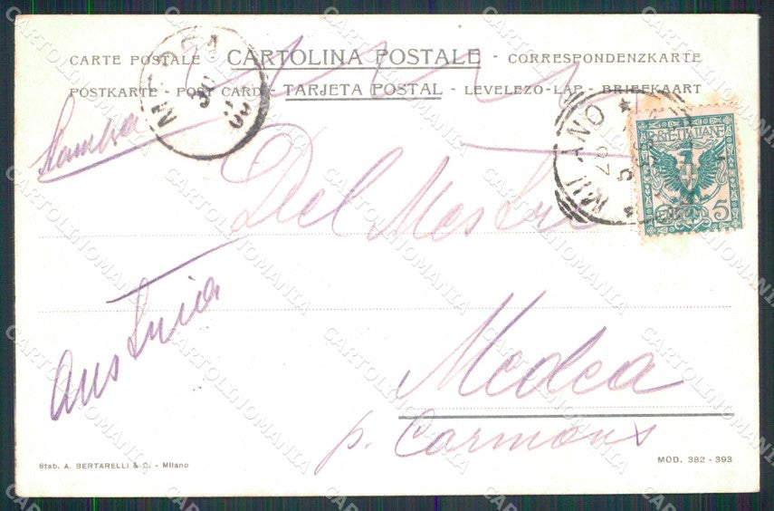 Svizzera Canton Vallese Gola Gondo Fernet Branca Pubblicitaria cartolina RT1018 – retro