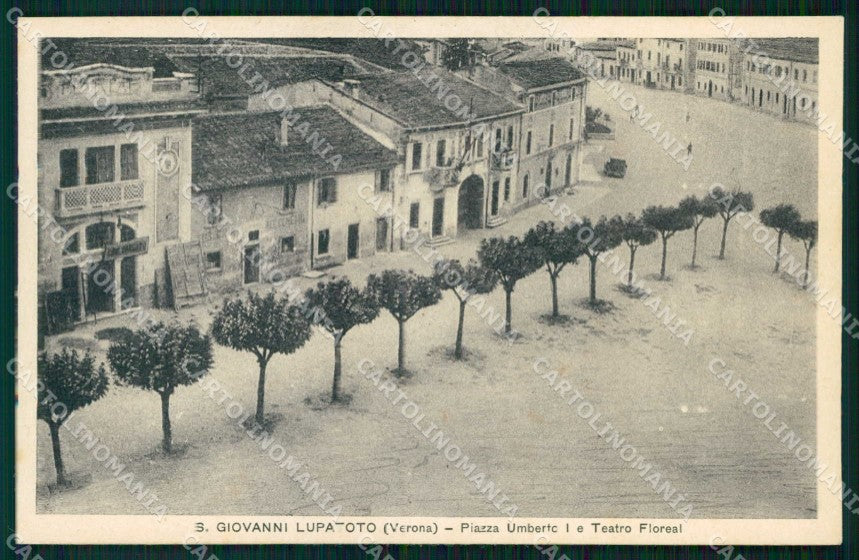 Verona San Giovanni Lupatoto Piazza Umberto I Teatro Floreal cartolina RT1034 – fronte