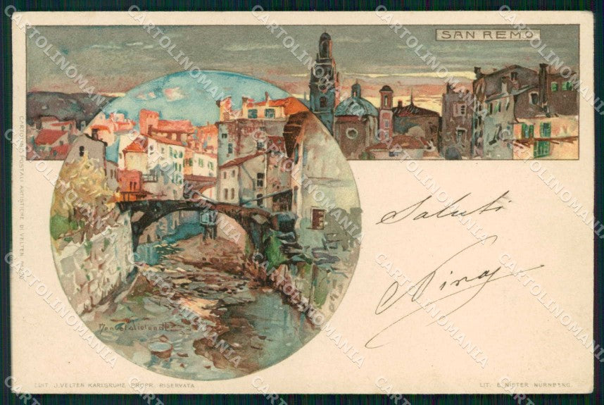 Imperia Sanremo Wielandt cartolina RT1039 – fronte