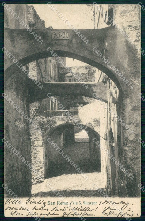 Imperia Sanremo Via San Giuseppe Modiano 11102 cartolina RT1045 – fronte