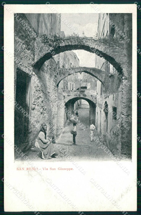 Imperia Sanremo Via San Giuseppe cartolina RT1060 – fronte