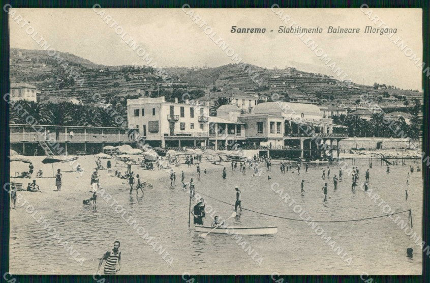 Imperia Sanremo Stabilimento Balneare Morgana cartolina RT1067 – fronte