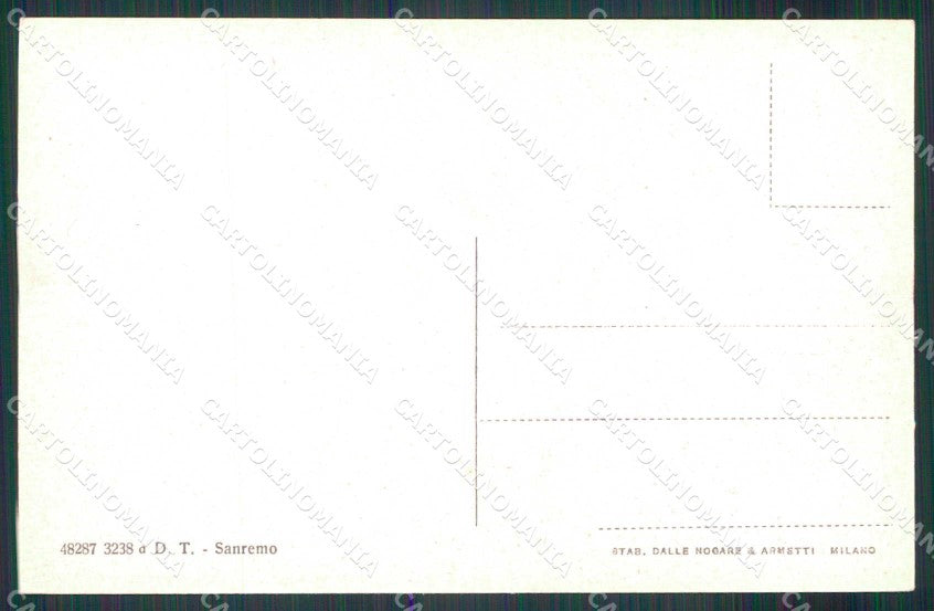 Imperia Sanremo Stabilimento Balneare Morgana cartolina RT1067 – retro