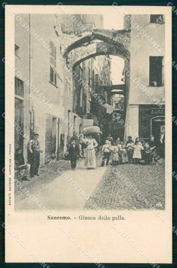 Imperia Sanremo Vicolo del Giuoco della Palla cartolina RT1081 – fronte