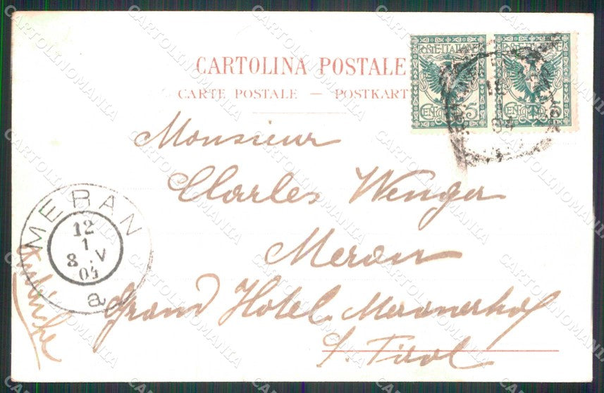Imperia Sanremo Via Vittorio Emanuele cartolina RT1083 – retro