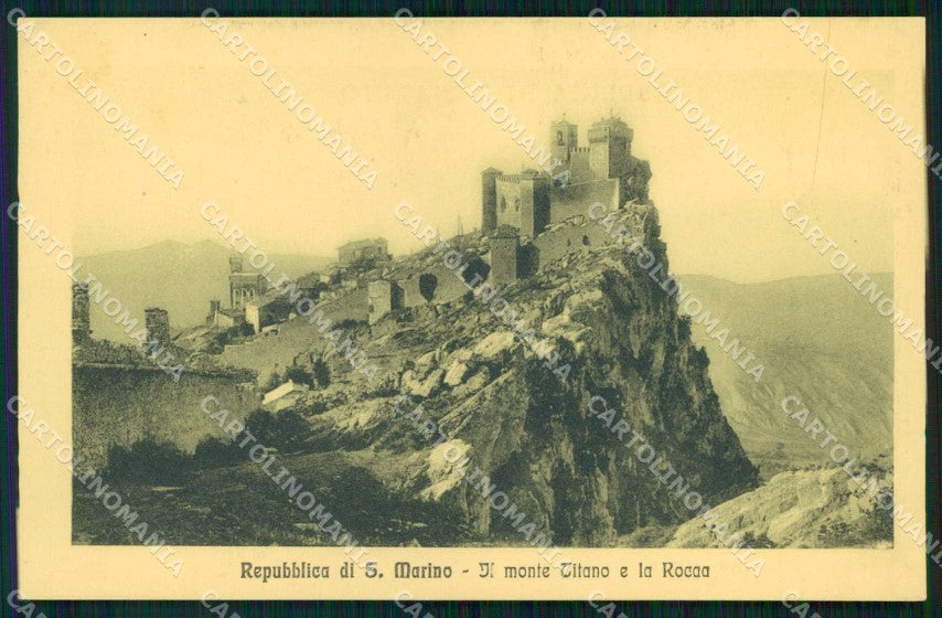 San Marino Città Monte Titano Rocca cartolina RT1094 – fronte