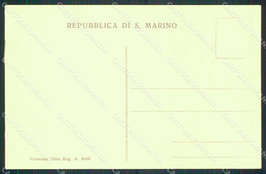 San Marino Città Tratta Rupe cartolina RT1095 – retro