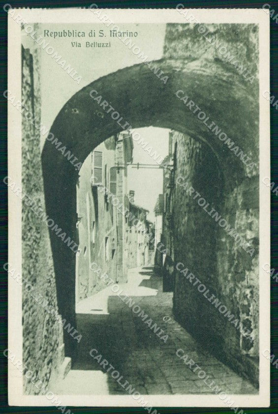 San Marino Città Via Belluzzi cartolina RT1103 – fronte