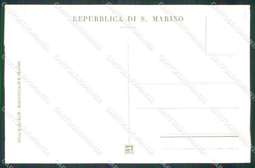 San Marino Città Tre Torri Veduta dal Palazzo Pubblico cartolina RT1115 – retro