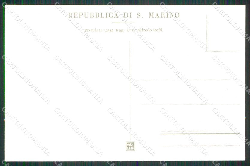 San Marino Città Pieve cartolina RT1117 – retro