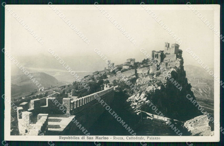 San Marino Città Rocca Cattedrale Palazzo Foto cartolina RT1121 – fronte