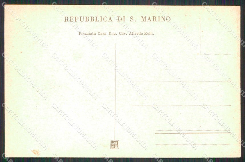 San Marino Città Territorio di Mappa cartolina RT1122 – retro