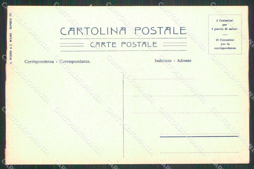 Siracusa Città Ginnasio Romano Wieland cartolina RT1129 – retro