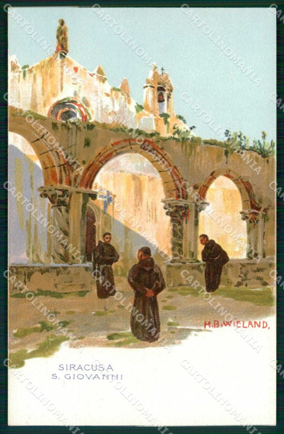 Siracusa Città San Giovanni Frati Wieland cartolina RT1132 – fronte