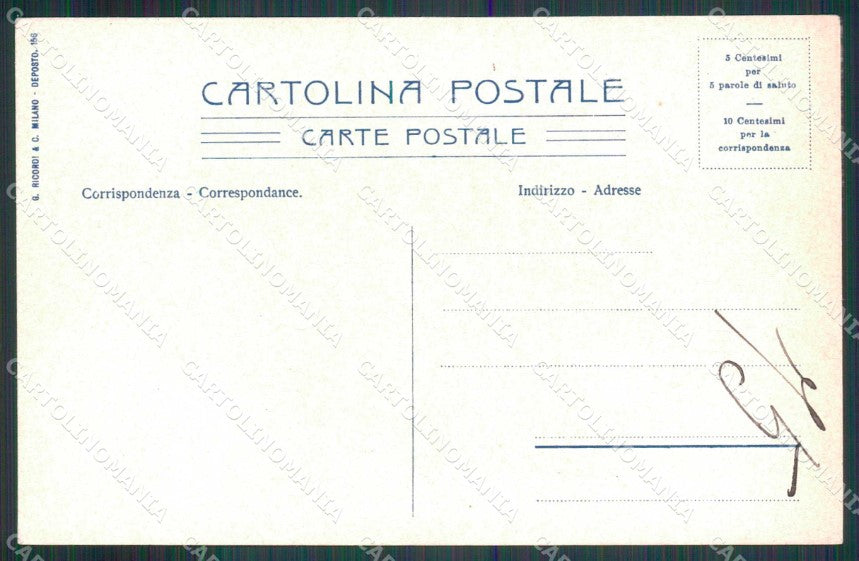 Siracusa Città Ferrovia Sicula Wieland cartolina RT1136 – retro