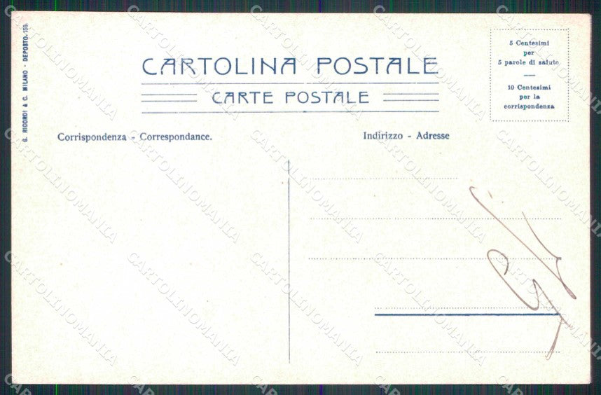 Siracusa Città Fortezza dell'Eurielo Wieland cartolina RT1138 – retro