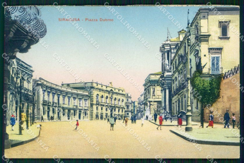 Siracusa Città Piazza Duomo Alterocca cartolina RT1149 – fronte