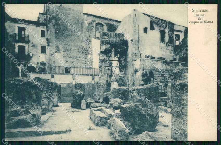Siracusa Città Avanzi del Tempio di Diana cartolina RT1153 – fronte
