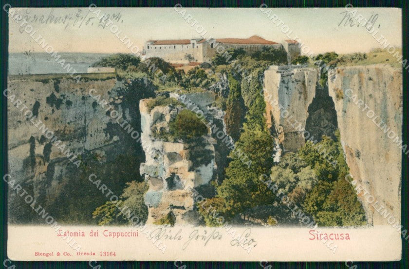 Siracusa Città Latomia dei Cappuccini Stengel 13164 cartolina RT1157 – fronte