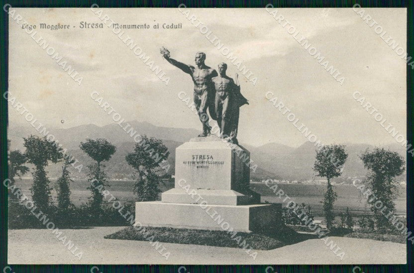 Verbania Stresa Lago Maggiore Monumento ai Caduti Brunner 18346 cartolina RT1185 – fronte