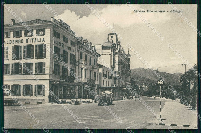Verbania Stresa Albergo d'Italia Brunner 204 166 cartolina RT1187 – fronte