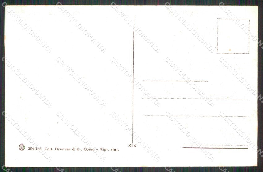 Verbania Stresa Albergo d'Italia Brunner 204 166 cartolina RT1187 – retro