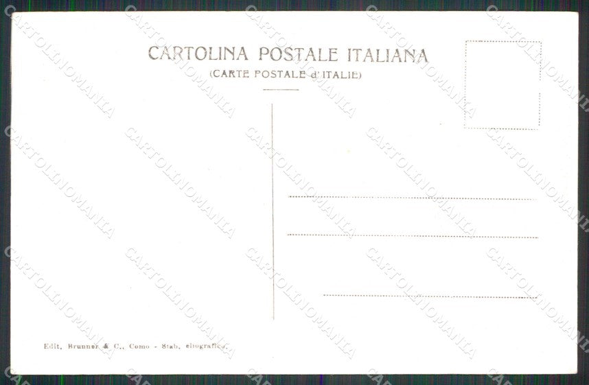 Verbania Stresa Veduta con Isola Bella Brunner 721 cartolina RT1190 – retro