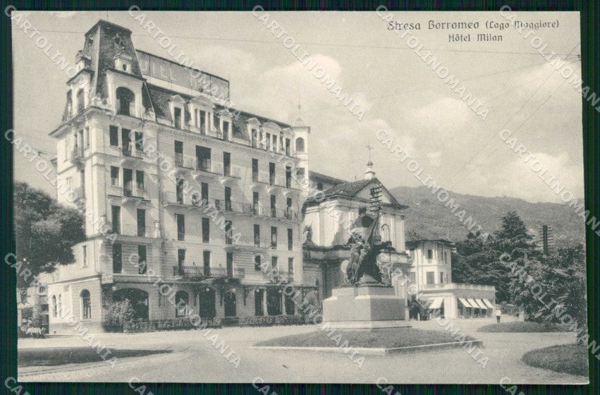 Verbania Stresa Hotel Milan Brunner 204 37 cartolina RT1206 – fronte