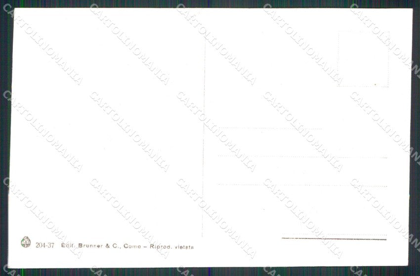 Verbania Stresa Hotel Milan Brunner 204 37 cartolina RT1206 – retro