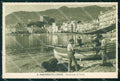 Genova Santa Margherita Ligure Spiaggia con Barche Corte cartolina RT1214 – fronte