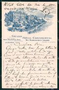 Genova Santa Margherita Ligure Grand Hotel Continental cartolina RT1217 – fronte