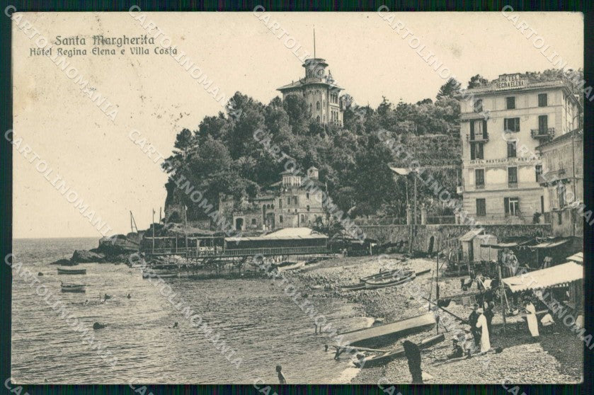 Genova Santa Margherita Ligure Hotel Regina Elena Brunner 21515 cartolina RT1222 – fronte