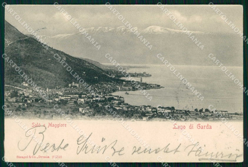 Brescia Salò Lago di Garda Stengel 20340 cartolina RT1231 – fronte