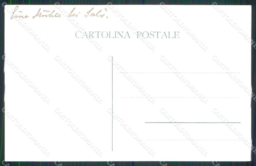 Brescia Salò Lago di Garda Molino cartolina RT1241 – retro