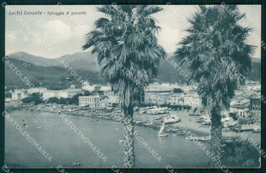 Genova Sestri Levante Spiaggia di Ponente Brunner 406 87 cartolina RT1255 – fronte